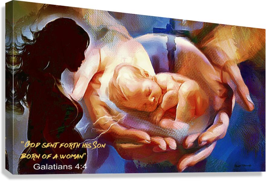 GOD SENT FORTH HIS SON  Canvas Print