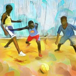 CARIBBEAN SCENES - SMALL GOAL IN DE STREET