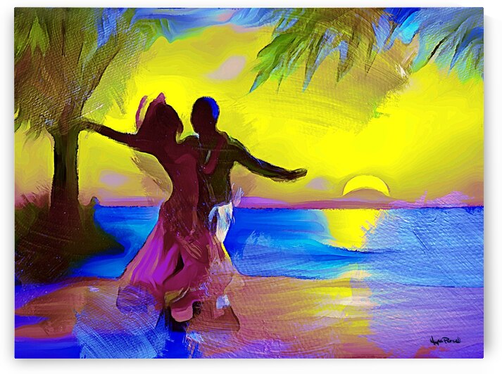 A DANCE IN THE TROPICAL SUNSET by Wayne Pascall Art