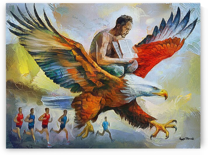 On Wings of Eagles by Wayne Pascall Art
