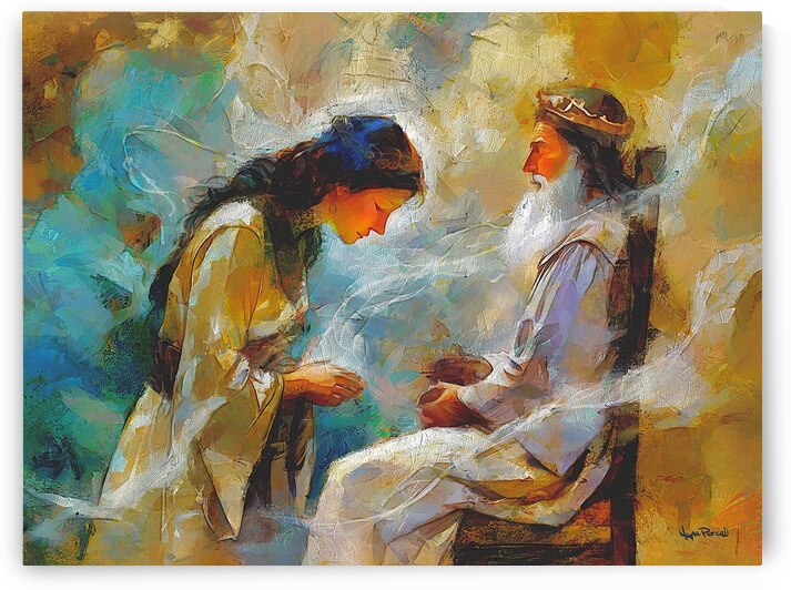 Esther and The King by Wayne Pascall Art