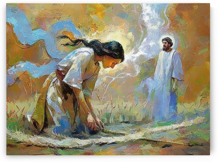 Boaz Meets Ruth by Wayne Pascall Art