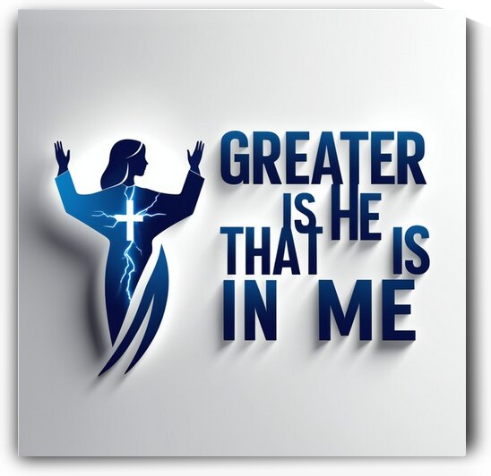 Greater is He by Wayne Pascall Art