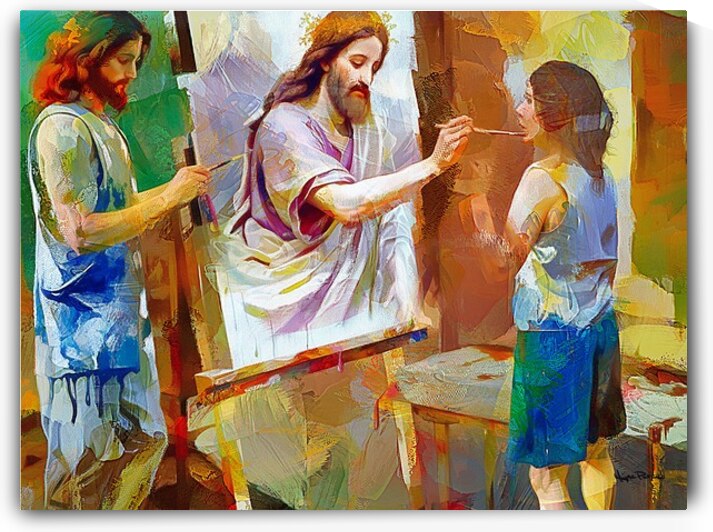 Gods Masterpiece in Jesus by Wayne Pascall Art