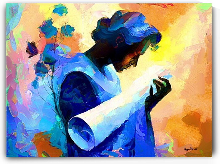 Keeper of The Scrolls by Wayne Pascall Art