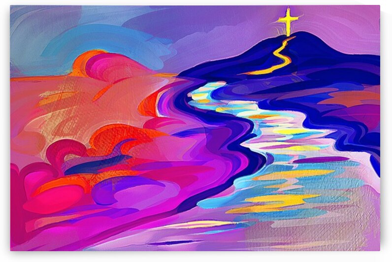 ROAD TO THE CROSS by Wayne Pascall Art