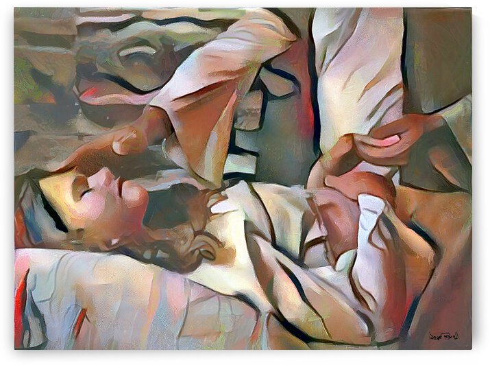 The Masters Hands - Healer by Wayne Pascall Art