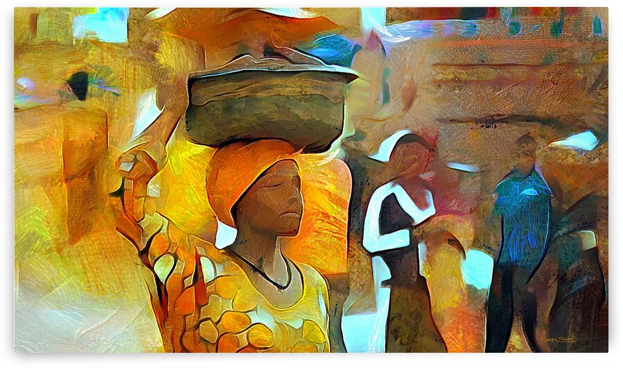 African Woman by Wayne Pascall Art