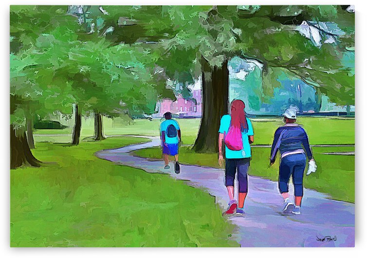 Walk in The Park by Wayne Pascall Art