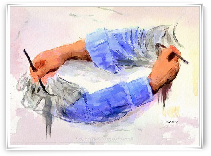 One to Another by Wayne Pascall Art