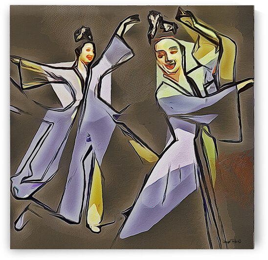 oriental dance by Wayne Pascall Art