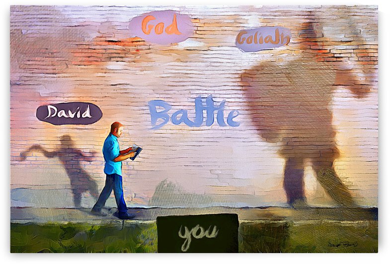 Slay Your Goliath by Wayne Pascall Art