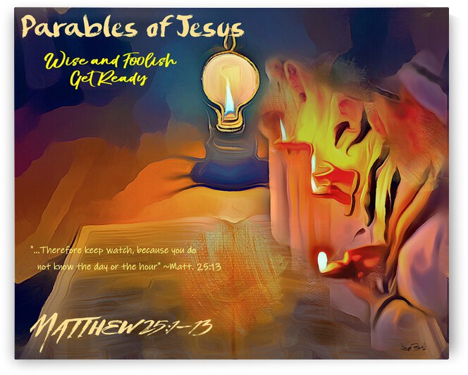 Parables of Jesus - Wise and Foolish Virgins by Wayne Pascall Art