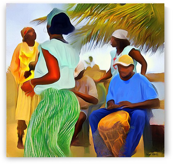 Folk Drum and Dance by Wayne Pascall Art