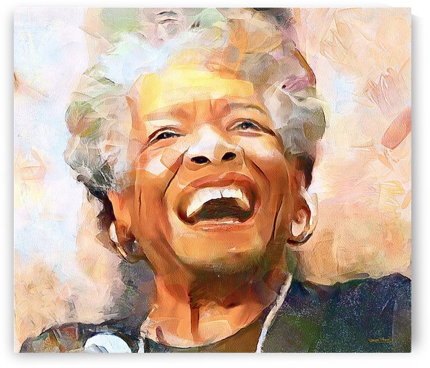 Maya Angelou by Wayne Pascall Art