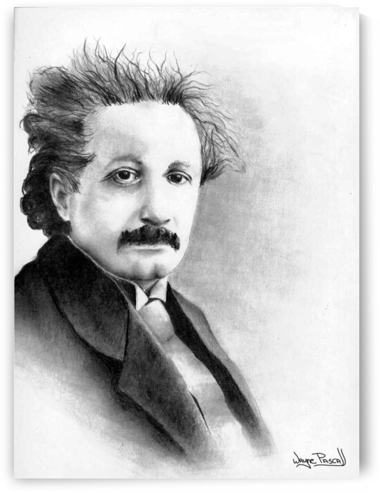 Einstein by Wayne Pascall Art