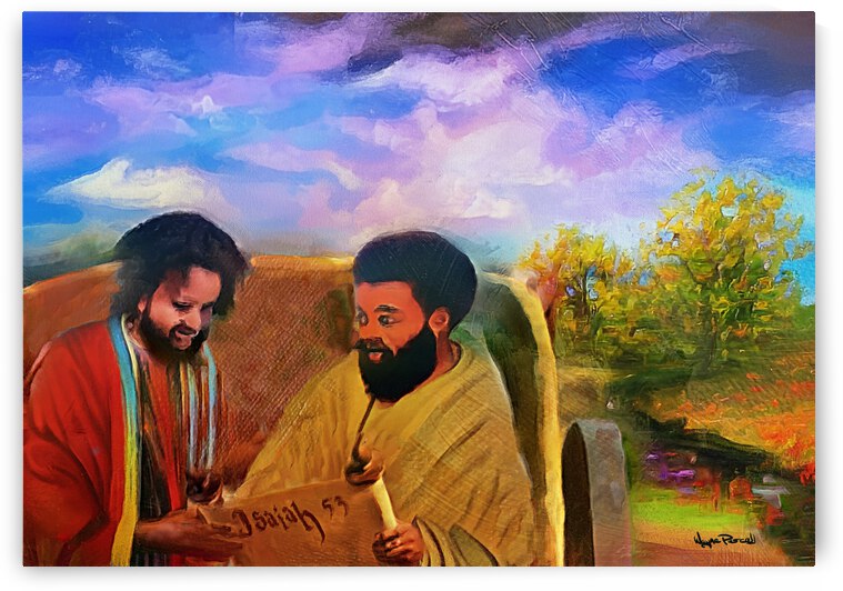 ETHIOPIAN TREASURER GETS SAVED by Wayne Pascall Art