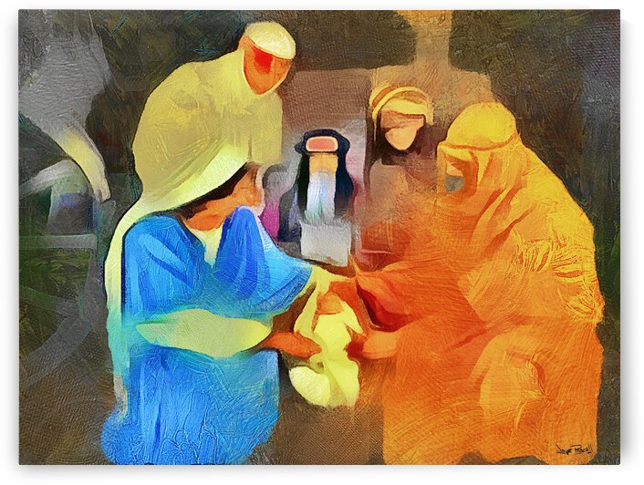 Jesus is Born by Wayne Pascall Art