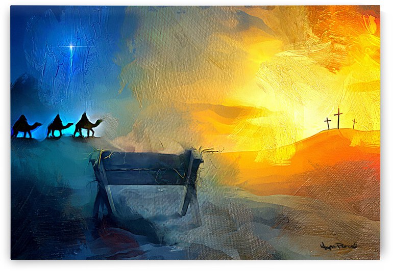 MANGER TO THE CROSS by Wayne Pascall Art