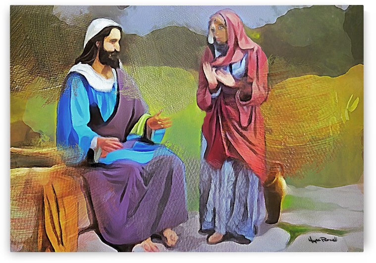 THE WOMAN AT THE WELL by Wayne Pascall Art