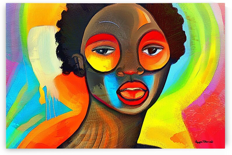 COLORFUL WOMAN by Wayne Pascall Art