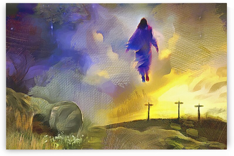 FROM THE CROSS TO THE GRAVE TO THE SKY  by Wayne Pascall Art