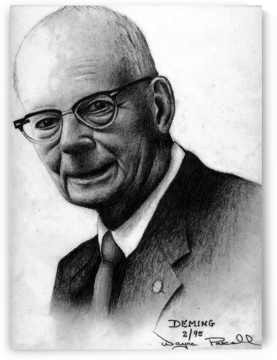Edward Deming by Wayne Pascall Art