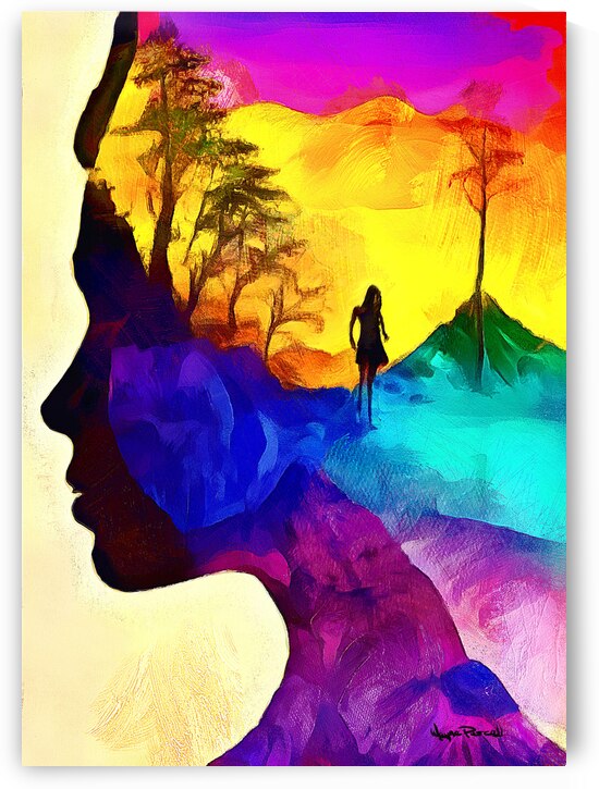 DOUBLE VISION - The Little Girl Inside by Wayne Pascall Art