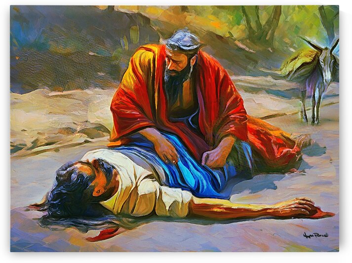 PARABLES OF JESUS - The Good Samaritan by Wayne Pascall Art