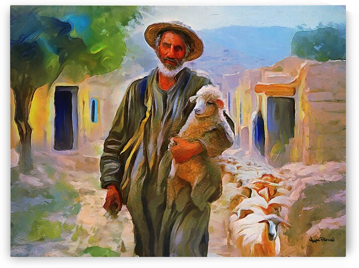 PARABLES OF JESUS - The Shepherd and The Lost Sheep by Wayne Pascall Art