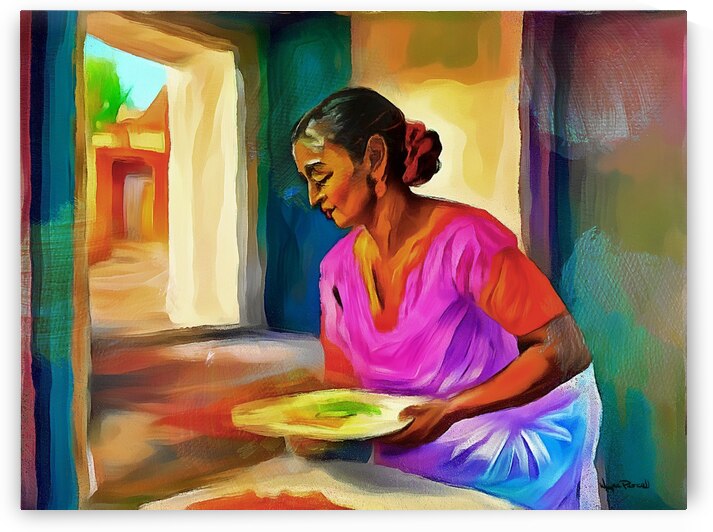 DIS AND DAT IN DE CARIBBEAN - Nani in De Kitchen by Wayne Pascall Art