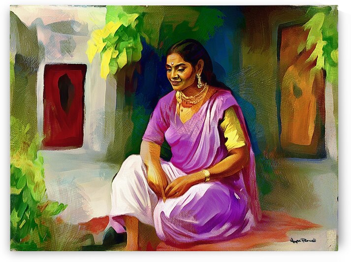 DIS AND DAT IN DE CARIBBEAN - Asha Quiet Time  by Wayne Pascall Art