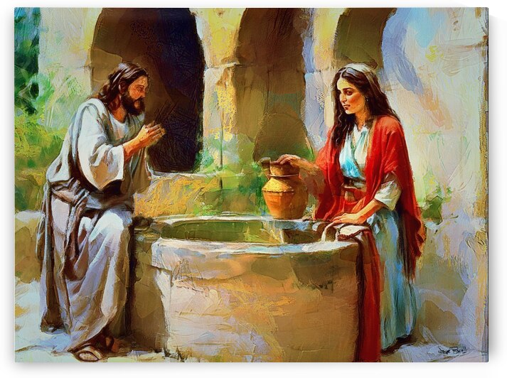 Woman Redeemed at The Well by Wayne Pascall Art