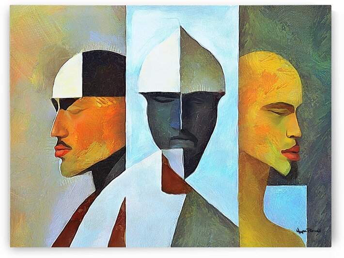 Different Races Different Faces 01 by Wayne Pascall Art
