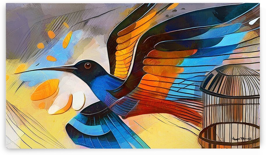 Uncaged and Free by Wayne Pascall Art