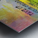 TAKE UP YOUR CROSS and Follow Metal print