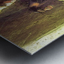 Marie Curie in Lab Metal print