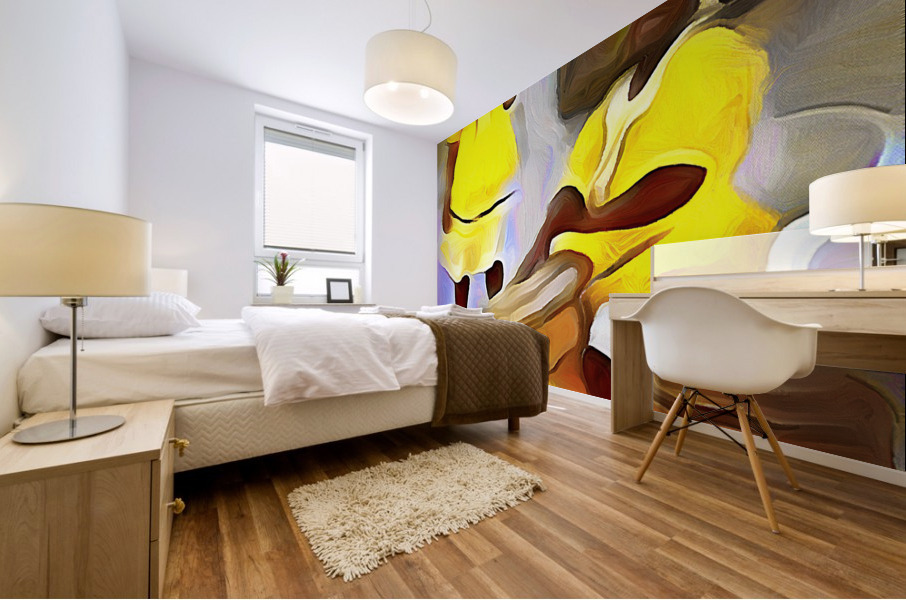 Folk Drummers Mural print