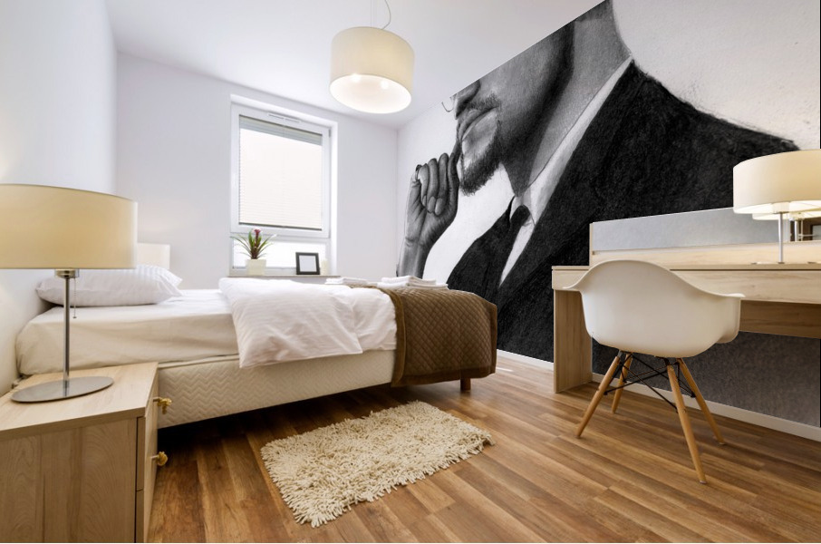 Malcolm X Mural print