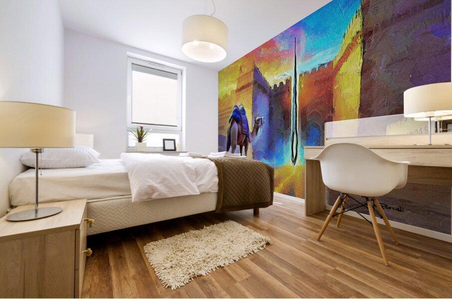 CAMEL AND EYE OF A NEEDLE Mural print