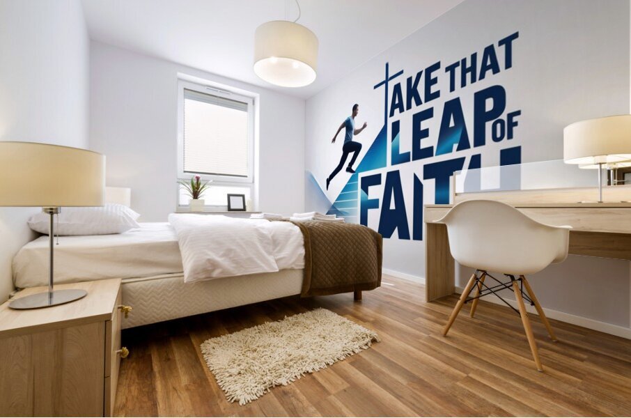 LEAP OF FAITH  Mural print