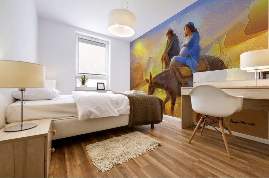 Journey to Bethlehem Mural print