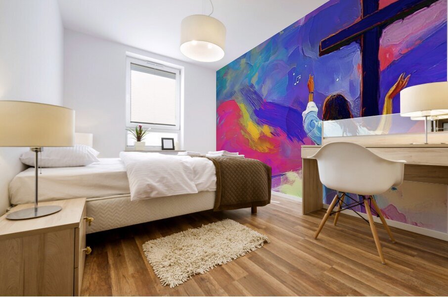 WORSHIP HIM Mural print