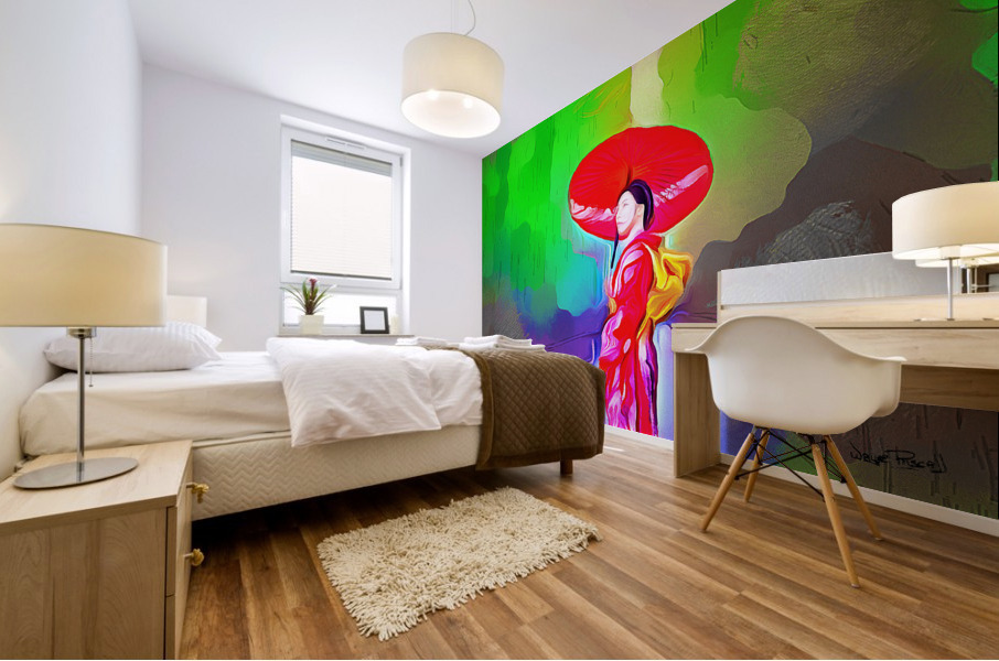 umbrella oriental Mural print