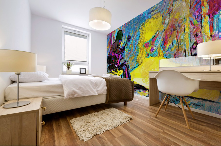 GUITAR KALEIDOSCOPE Mural print