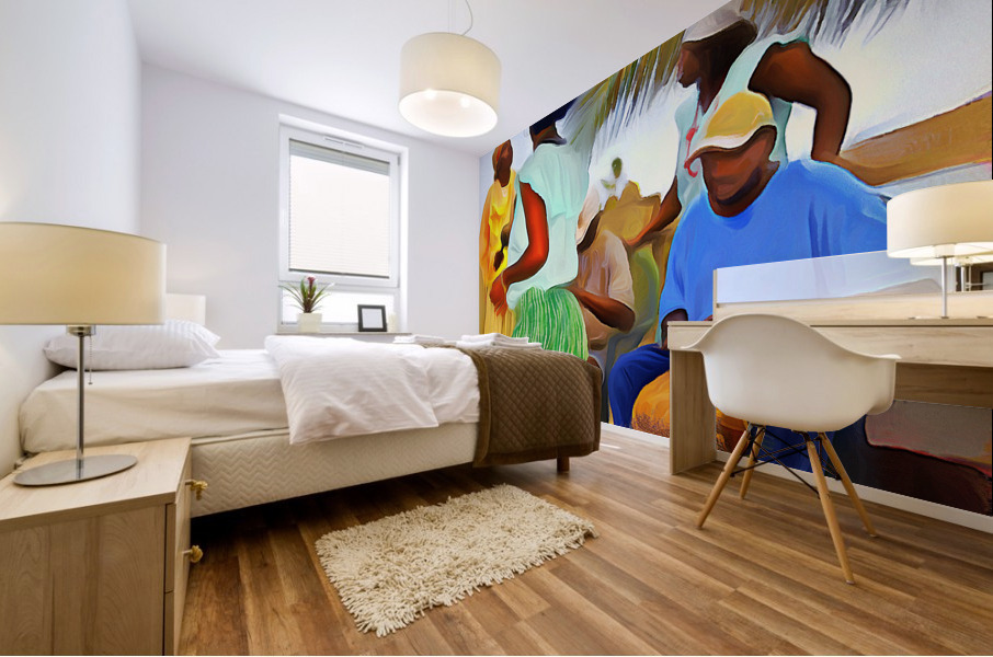 Folk Drum and Dance Mural print