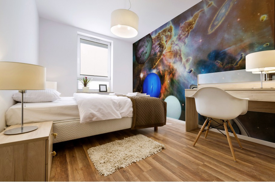 Hidden Galaxy Digital Art Mural print