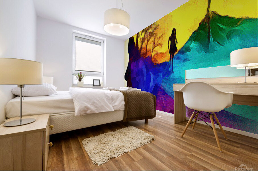 DOUBLE VISION - The Little Girl Inside Mural print