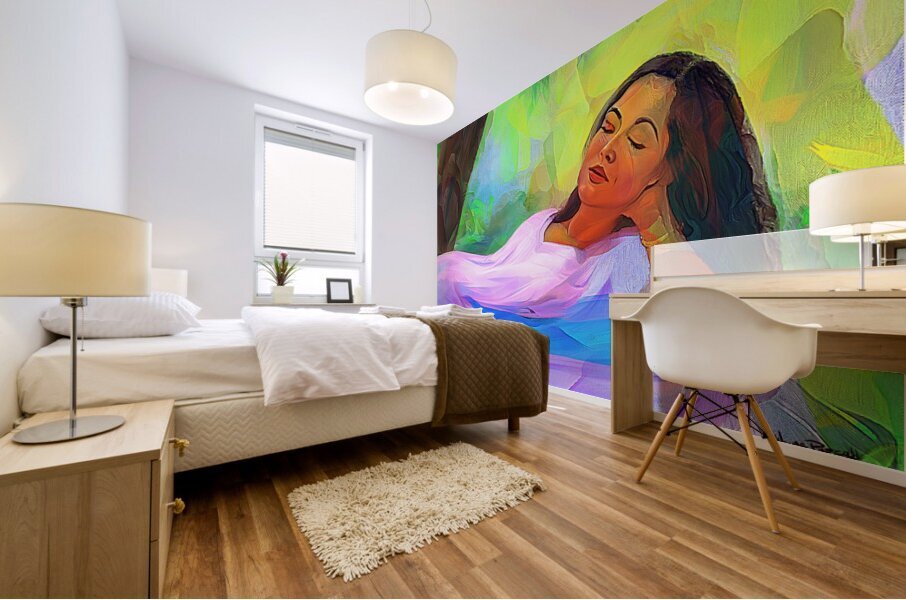 INDO-CARIBBEAN SCENES - Leela Relaxes Mural print