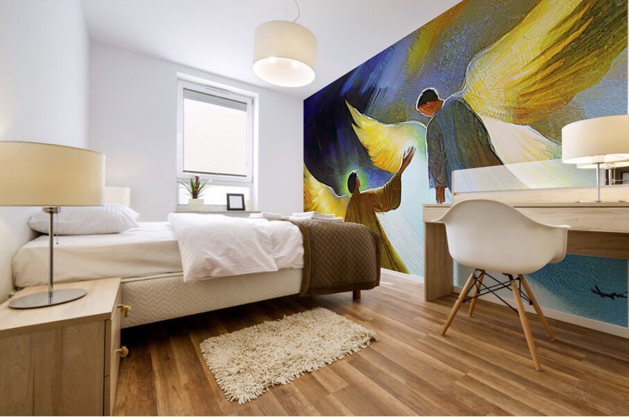 FLIGHT OF THE ANGELS Mural print